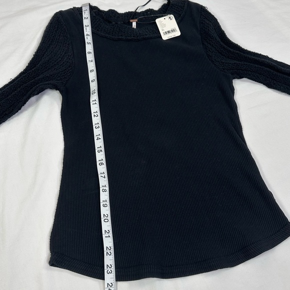 NWT Free People Cuffing Season Black Top Size XL - Picture 7 of 8